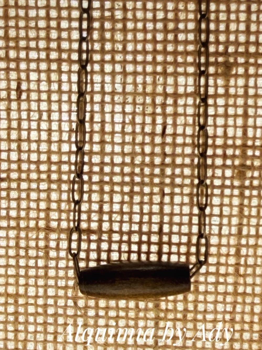 SIMPLE | WOOD 🪵 Bronze Bar Minimalist Necklace CHOKER